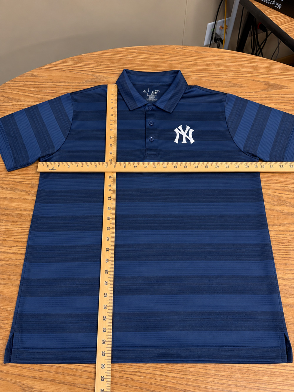New York Yankees Antigua Polo Shirt Men’s Large Navy Blue MLB Dri-FIT antigua